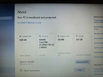 HP ProBook 640 G2 6th Gen i5 8GB RAM 256GB SSD and 320GB HDD - photo 1