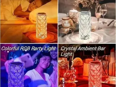 Rechargeable multi colour table lamp with remote control - photo 2