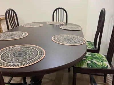 Premium Solid Wood 6-Seater Dining Table | Excellent Condition - photo 1