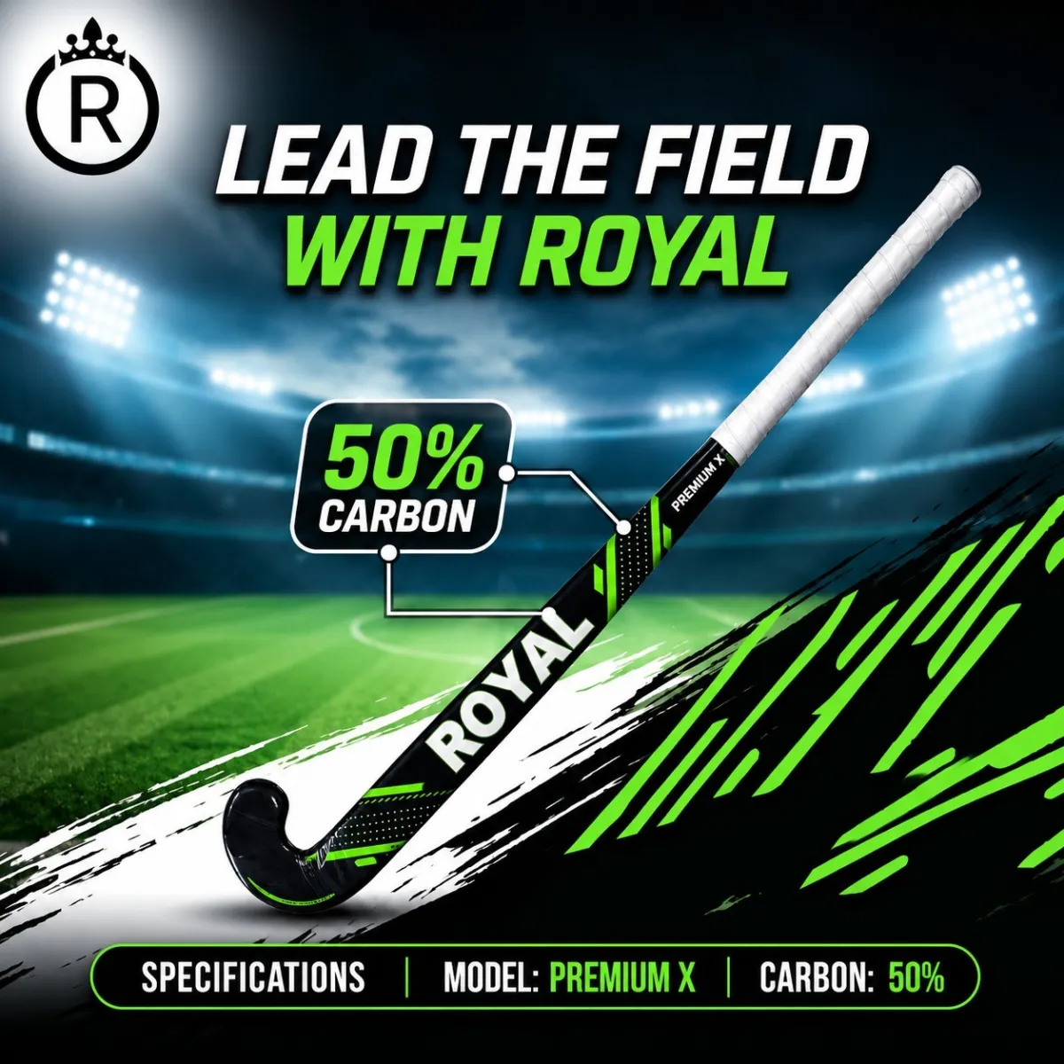Royal Hockey Stick 50% Carbon, Sargodha