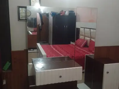 Bedroom Set for Sale – Double Bed, Dressing Table & 2 Side Tables (100% Home Us - photo 1