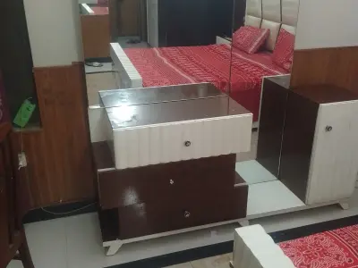 Bedroom Set for Sale – Double Bed, Dressing Table & 2 Side Tables (100% Home Us - photo 5