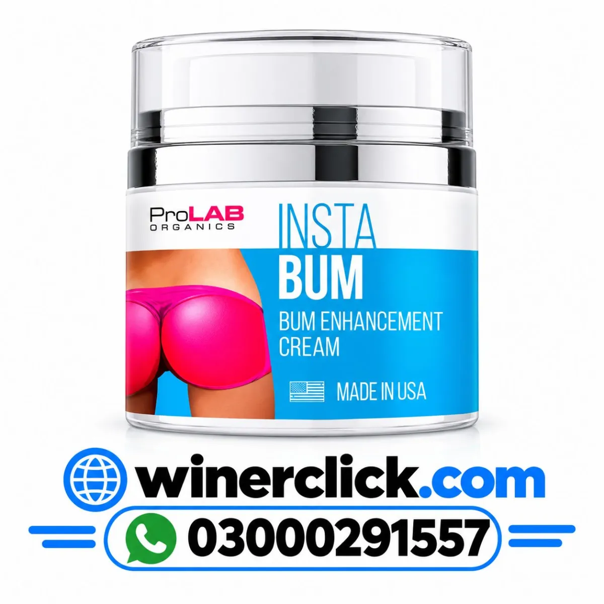 InstaBum Butt Enhancement Cream in Faisalabad - 03000291557