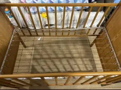 Baby Spring Cot | Bedside Crib | 3 Adjustable Heights | New Mattress - photo 3
