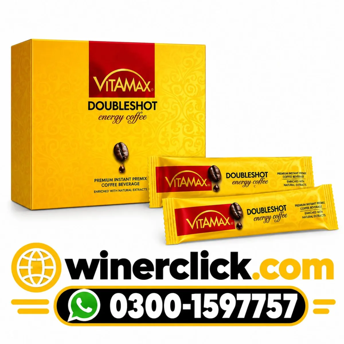 Vitamax Doubleshot Energy Coffee in Dera Ghazi Khan - 03000291557