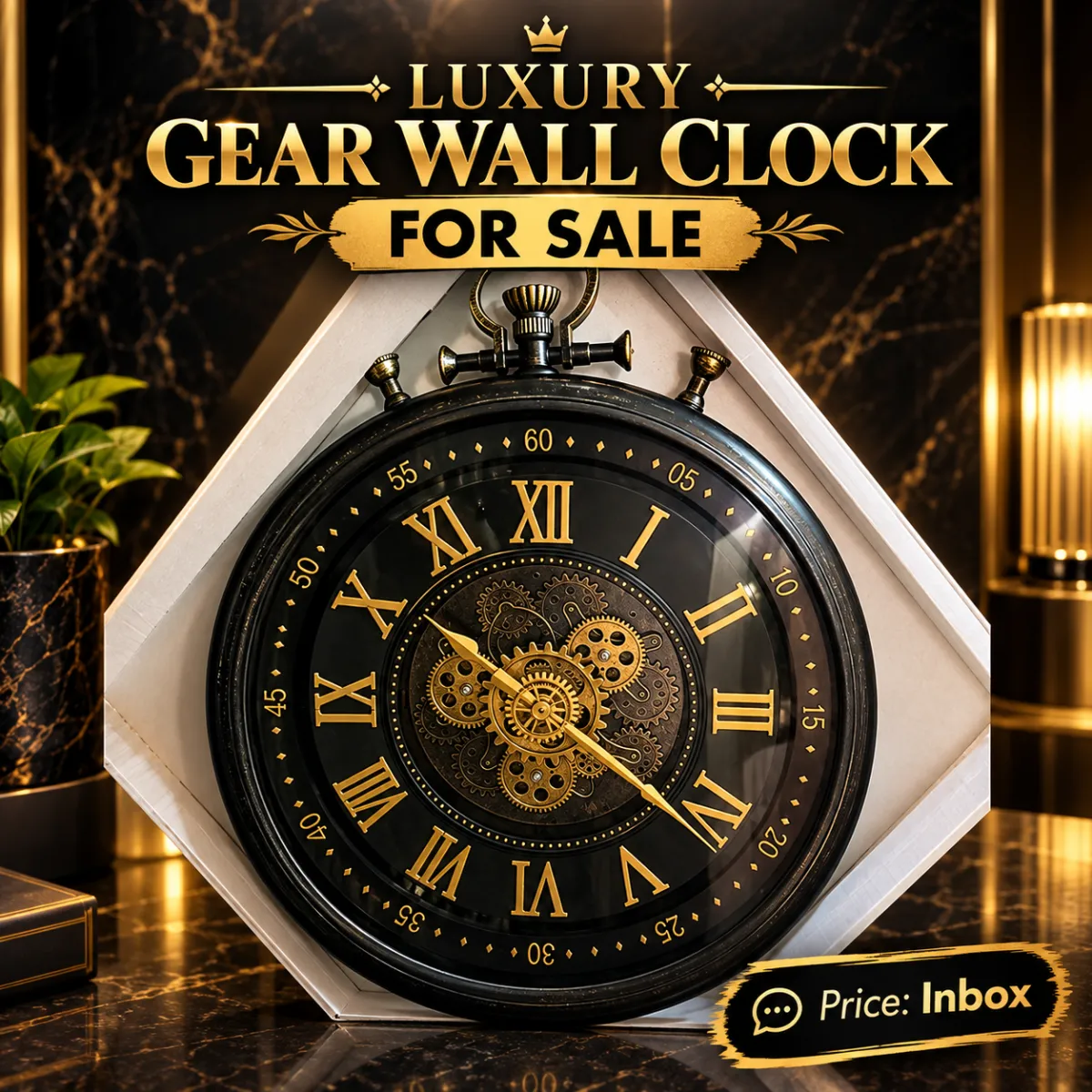 Gear wall clock 