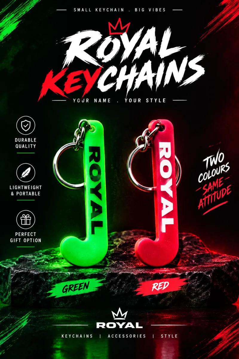 Royal hockey key chain