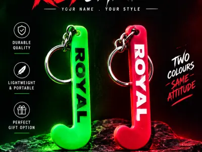 Royal hockey key chain