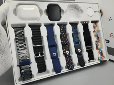 i20 Ultra Max Suit Smartwatch Combo Set 10 in 1– Infinite D - photo 4