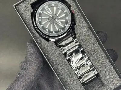 Stainless steel spinning watch - photo 3