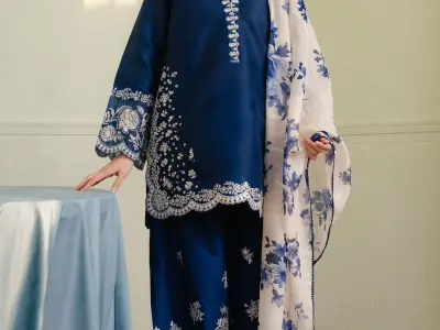 Winter Dhanak Luxury Embroidered Collection - photo 3