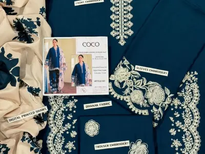 Winter Dhanak Luxury Embroidered Collection - photo 4