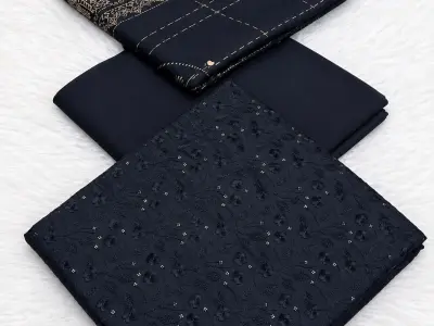Bareez Dhanak 3 PC Unstitched winter collection - photo 1