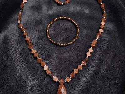 👗 Bracelet, Locket & Mala Set 👗