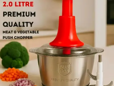 High Quality Stainless Steel Multifunctional 2L Hand Push Choppe