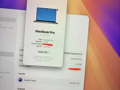 Macbook M1 Pro 16” 32GB RAM - photo 7