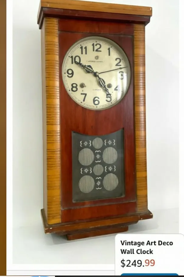 Vintage Champion Pendulum Wall Clock