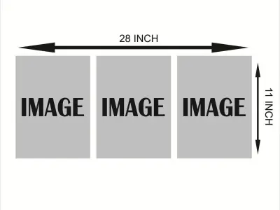 3 pcs Abstarct Art Home Decorated Wall Set Of 3 Frames - photo 2
