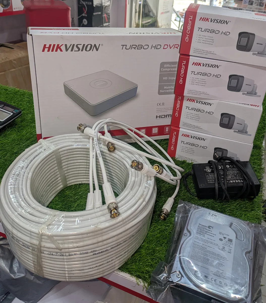 HIK vision 4 Cameras complete setup