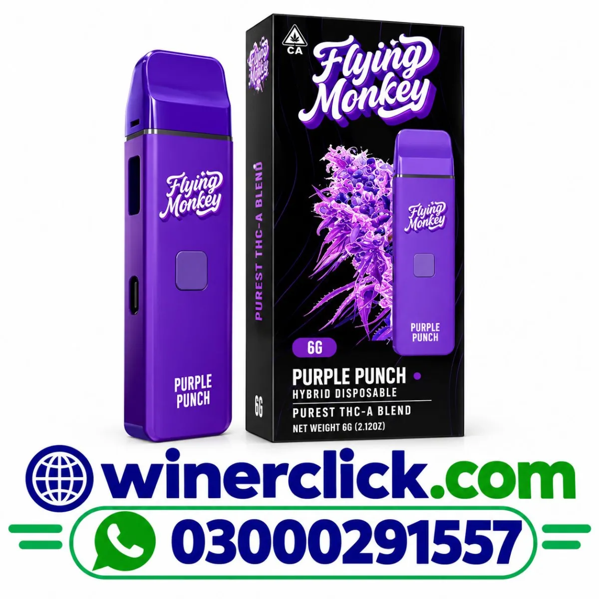 Purple Blue Diamond Disposable 6g | Premium THC-A Blend