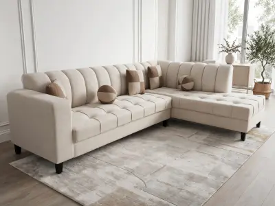 L ship sofa 7 siter 10 sal wranty