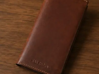 Premium Genuine Leather Long Wallet – HAU Traders - photo 1