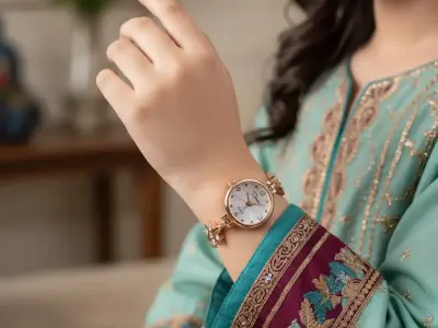 Golden stainless steel chain Watch for Girls| Ladies Watches - photo 1