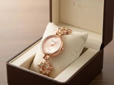 Golden stainless steel chain Watch for Girls| Ladies Watches - photo 2