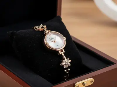 Golden stainless steel chain Watch for Girls| Ladies Watches - photo 4