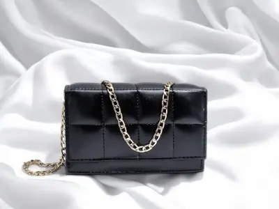 Stylish Black Quilted Crossbody Shoulder Bag for Women - photo 4