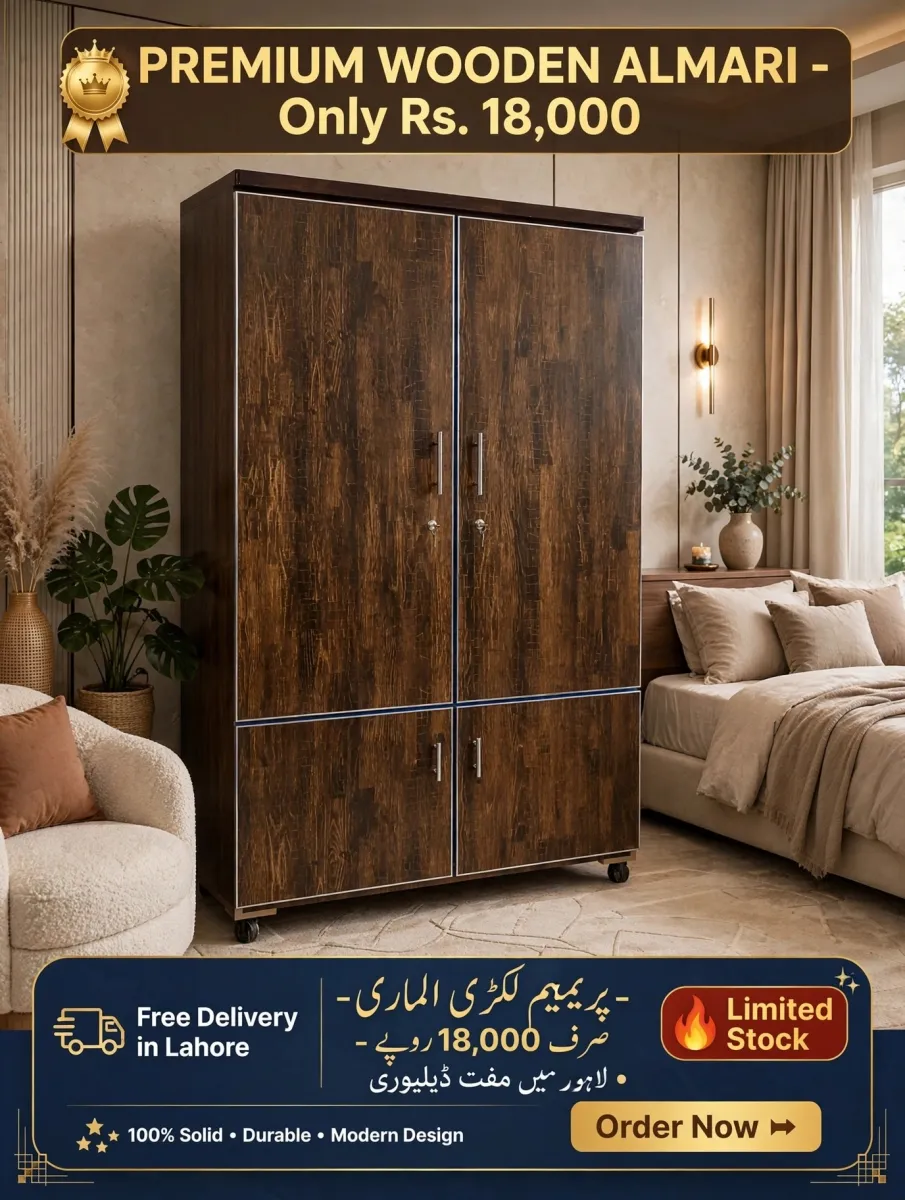 2 Doors Wardrobe