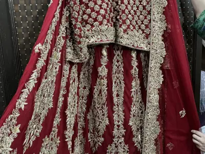 Beautiful Red Bridal Lehenga | Worn Once | 10/10 Fresh Condition - photo 1