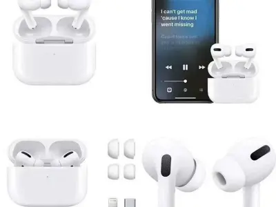 Premium Wireless Bluetooth Earbuds with Charging Case – White In-Ear Headphones - photo 3