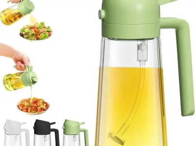 Premium  glass oil bottle 50 ml spray leak proof - photo 1