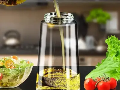 Premium  glass oil bottle 50 ml spray leak proof - photo 2