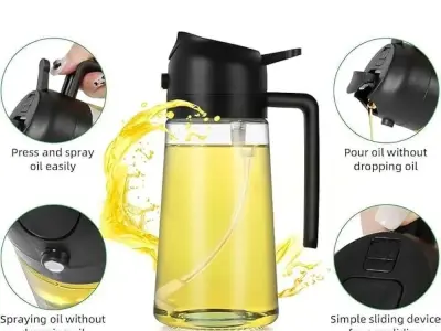 Premium  glass oil bottle 50 ml spray leak proof - photo 3