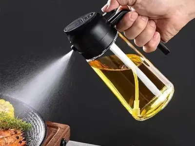 Premium  glass oil bottle 50 ml spray leak proof - photo 5
