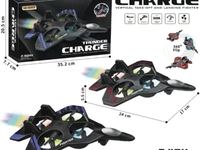 Thunder Charge RC Fighter Jet – 2.4G Remote Control Toy - photo 2
