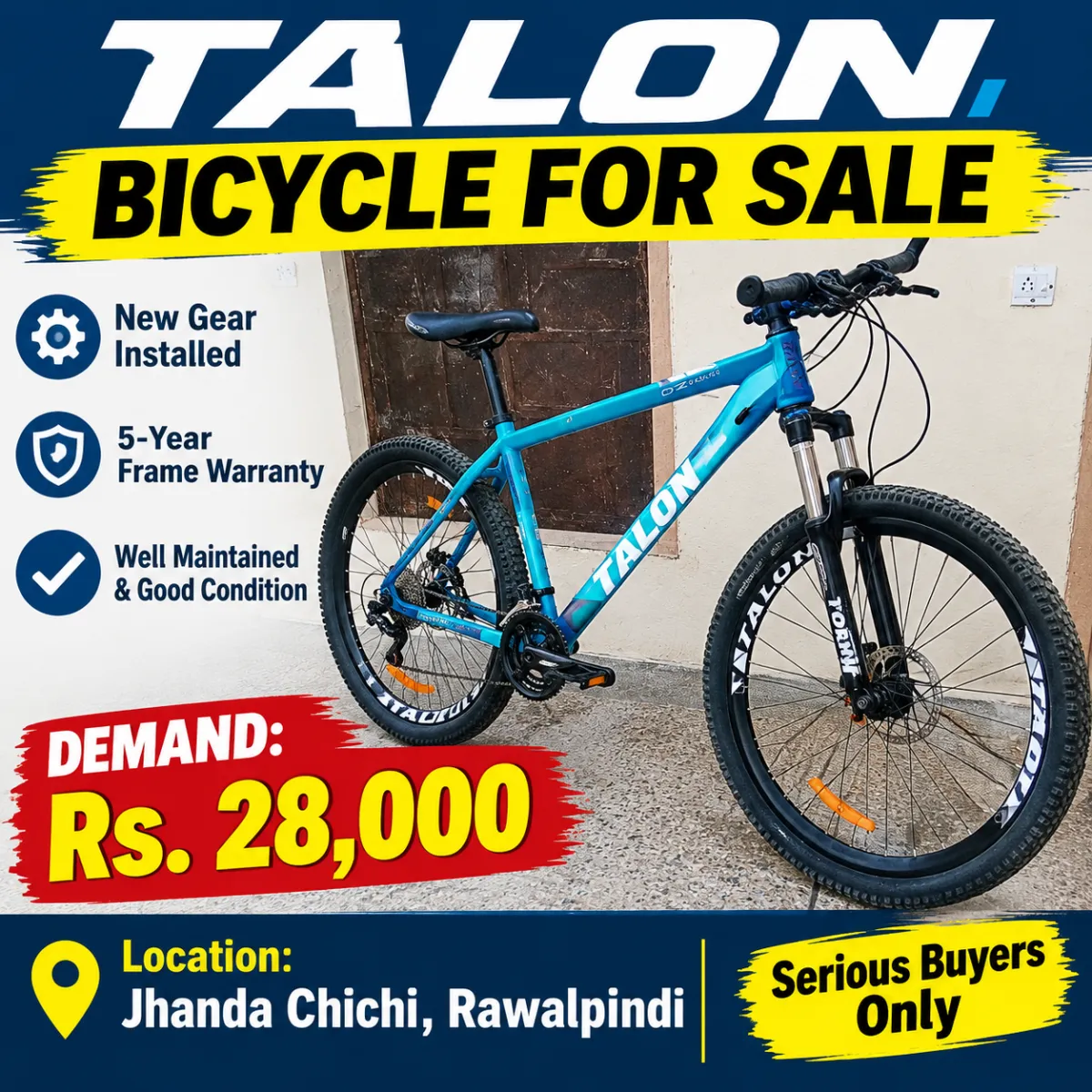 Single Gear Bicycle in Perfect Working Condition | Rawalpindi