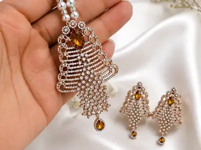 Necklace with maching earings - photo 1