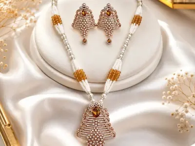 Necklace with maching earings - photo 2