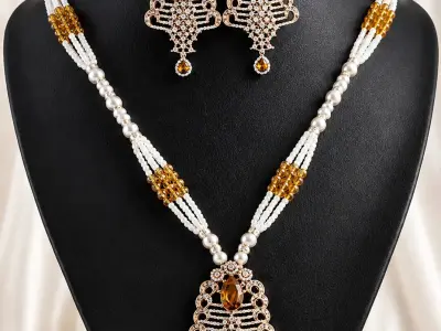 Necklace with maching earings - photo 3