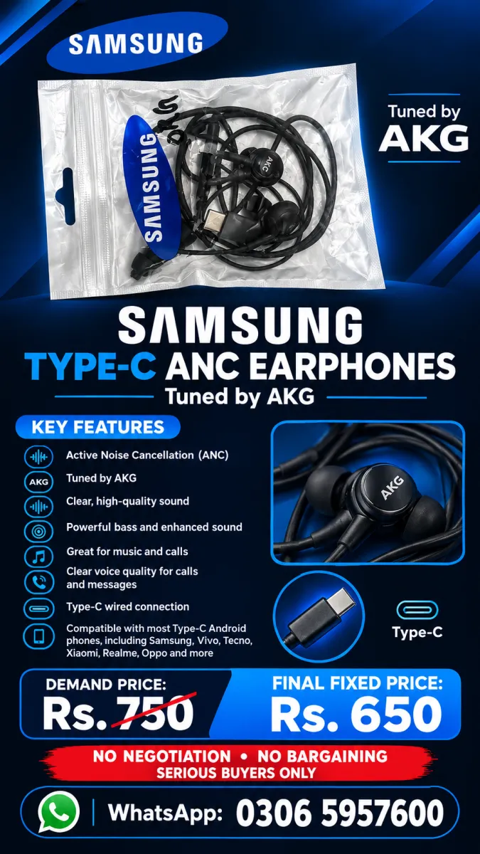 Copy 🎧 Samsung Type-C ANC Earphones – Tuned by AKG
