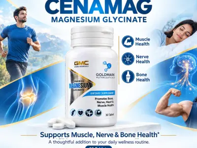GMC CENAMAG Magnesium Glycinate Supplement | 30 Tablets