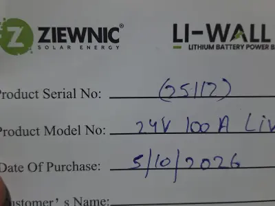 Ziewnic Li-Wall V2 Lithium Solar Battery (24V, 2.5kWh) | Discounted Sale - photo 4