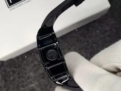 Luxury Black Skeleton Watch for Men | Stylish Premium Design - photo 3