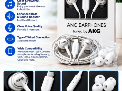 🎧 Original Samsung Type-C ANC Earphones – Tuned by AKG - photo 1
