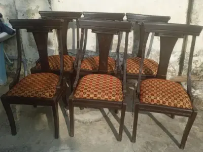Dining Table with 6 Chairs strong wood - photo 2