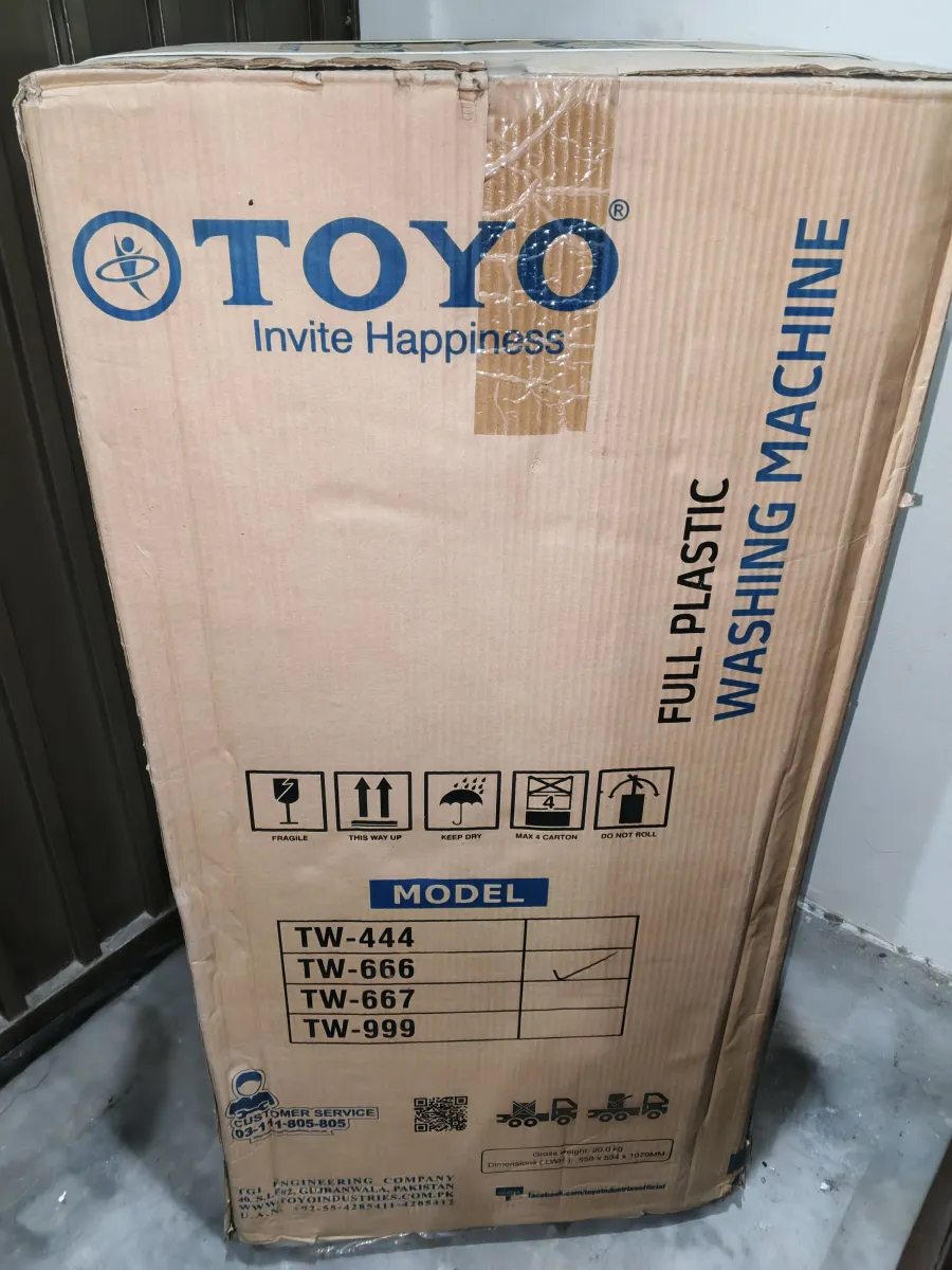 Toyo Washing machine box pack new condition