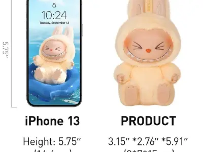 Labubu Plush Bunny Toy for Kids, Soft Plush, Multicolor - photo 4